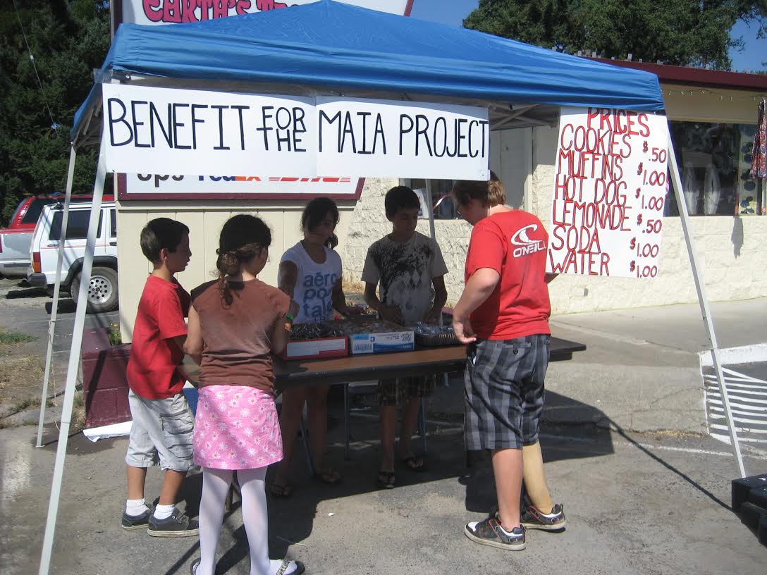 Bakesale for the Maia Project in Willits, California