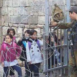 palestine-school-children-cross-israeli-checkpoint