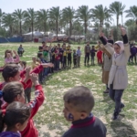 wafaa with kids psychosocial support march 2024